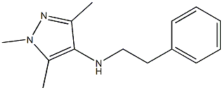 1,3,5-trimethyl-N-(2-phenylethyl)-1H-pyrazol-4-amine 结构式