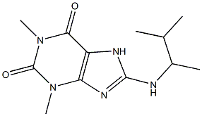 1,3-dimethyl-8-[(3-methylbutan-2-yl)amino]-2,3,6,7-tetrahydro-1H-purine-2,6-dione 结构式