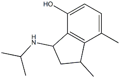 1,7-dimethyl-3-(propan-2-ylamino)-2,3-dihydro-1H-inden-4-ol 结构式