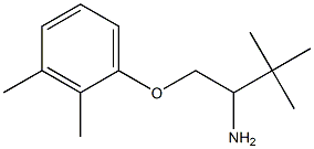 1-[(2,3-dimethylphenoxy)methyl]-2,2-dimethylpropylamine 结构式