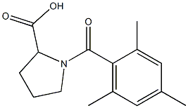 1-[(2,4,6-trimethylphenyl)carbonyl]pyrrolidine-2-carboxylic acid 结构式