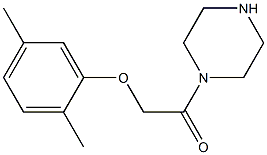 1-[(2,5-dimethylphenoxy)acetyl]piperazine 结构式