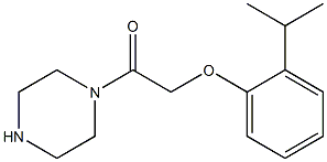 1-[(2-isopropylphenoxy)acetyl]piperazine 结构式