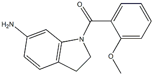 1-[(2-methoxyphenyl)carbonyl]-2,3-dihydro-1H-indol-6-amine 结构式