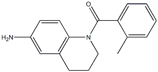 1-[(2-methylphenyl)carbonyl]-1,2,3,4-tetrahydroquinolin-6-amine 结构式