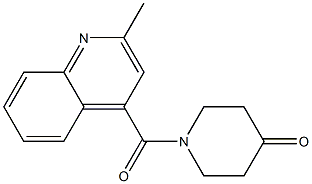 1-[(2-methylquinolin-4-yl)carbonyl]piperidin-4-one 结构式