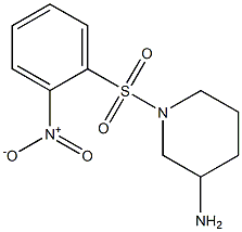 1-[(2-nitrobenzene)sulfonyl]piperidin-3-amine 结构式