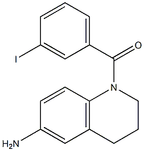 1-[(3-iodophenyl)carbonyl]-1,2,3,4-tetrahydroquinolin-6-amine 结构式