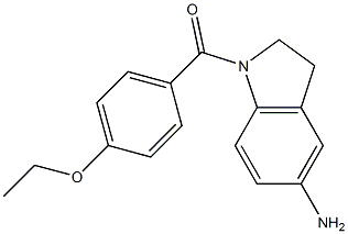 1-[(4-ethoxyphenyl)carbonyl]-2,3-dihydro-1H-indol-5-amine 结构式