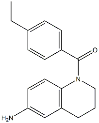 1-[(4-ethylphenyl)carbonyl]-1,2,3,4-tetrahydroquinolin-6-amine 结构式