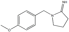 1-[(4-methoxyphenyl)methyl]pyrrolidin-2-imine 结构式