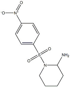 1-[(4-nitrobenzene)sulfonyl]piperidin-2-amine 结构式