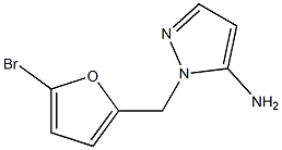 1-[(5-bromo-2-furyl)methyl]-1H-pyrazol-5-amine 结构式