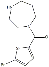 1-[(5-bromothiophen-2-yl)carbonyl]-1,4-diazepane 结构式