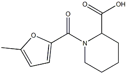 1-[(5-methylfuran-2-yl)carbonyl]piperidine-2-carboxylic acid 结构式