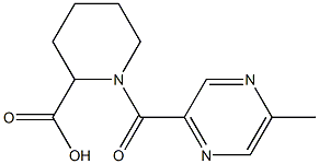 1-[(5-methylpyrazin-2-yl)carbonyl]piperidine-2-carboxylic acid 结构式