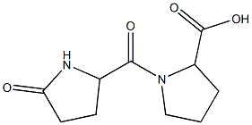 1-[(5-oxopyrrolidin-2-yl)carbonyl]pyrrolidine-2-carboxylic acid 结构式