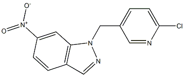 1-[(6-chloropyridin-3-yl)methyl]-6-nitro-1H-indazole 结构式