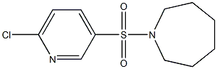 1-[(6-chloropyridine-3-)sulfonyl]azepane 结构式