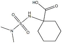 1-[(dimethylsulfamoyl)amino]cyclohexane-1-carboxylic acid 结构式