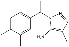 1-[1-(3,4-dimethylphenyl)ethyl]-4-methyl-1H-pyrazol-5-amine 结构式