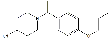 1-[1-(4-propoxyphenyl)ethyl]piperidin-4-amine 结构式