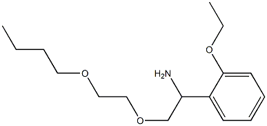 1-[1-amino-2-(2-butoxyethoxy)ethyl]-2-ethoxybenzene 结构式