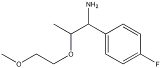 1-[1-amino-2-(2-methoxyethoxy)propyl]-4-fluorobenzene 结构式