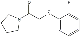 2-[(2-fluorophenyl)amino]-1-(pyrrolidin-1-yl)ethan-1-one 结构式