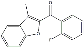 2-[(2-fluorophenyl)carbonyl]-3-methyl-1-benzofuran 结构式