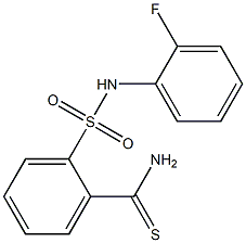 2-[(2-fluorophenyl)sulfamoyl]benzene-1-carbothioamide 结构式