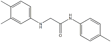 2-[(3,4-dimethylphenyl)amino]-N-(4-methylphenyl)acetamide 结构式