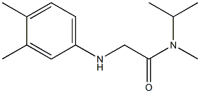 2-[(3,4-dimethylphenyl)amino]-N-methyl-N-(propan-2-yl)acetamide 结构式