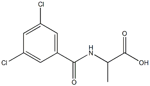 2-[(3,5-dichlorobenzoyl)amino]propanoic acid 结构式