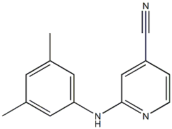 2-[(3,5-dimethylphenyl)amino]pyridine-4-carbonitrile 结构式