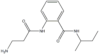 2-[(3-aminopropanoyl)amino]-N-(sec-butyl)benzamide 结构式