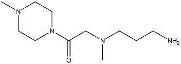 2-[(3-aminopropyl)(methyl)amino]-1-(4-methylpiperazin-1-yl)ethan-1-one 结构式