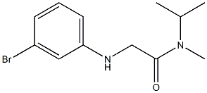 2-[(3-bromophenyl)amino]-N-methyl-N-(propan-2-yl)acetamide 结构式