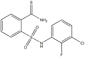 2-[(3-chloro-2-fluorophenyl)sulfamoyl]benzene-1-carbothioamide 结构式