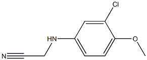 2-[(3-chloro-4-methoxyphenyl)amino]acetonitrile 结构式