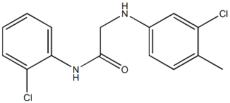 2-[(3-chloro-4-methylphenyl)amino]-N-(2-chlorophenyl)acetamide 结构式