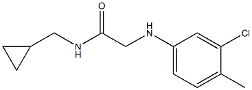 2-[(3-chloro-4-methylphenyl)amino]-N-(cyclopropylmethyl)acetamide 结构式