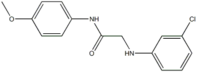2-[(3-chlorophenyl)amino]-N-(4-methoxyphenyl)acetamide 结构式