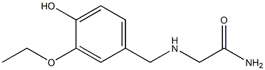 2-[(3-ethoxy-4-hydroxybenzyl)amino]acetamide 结构式