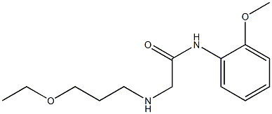 2-[(3-ethoxypropyl)amino]-N-(2-methoxyphenyl)acetamide 结构式