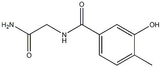 2-[(3-hydroxy-4-methylphenyl)formamido]acetamide 结构式