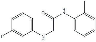 2-[(3-iodophenyl)amino]-N-(2-methylphenyl)acetamide 结构式