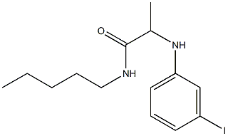 2-[(3-iodophenyl)amino]-N-pentylpropanamide 结构式