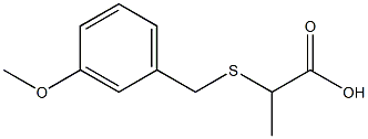 2-[(3-methoxybenzyl)thio]propanoic acid 结构式