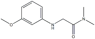 2-[(3-methoxyphenyl)amino]-N,N-dimethylacetamide 结构式